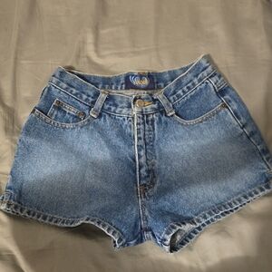 Angels Blue Denim Jean Shorts